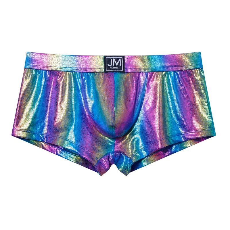 Men Underwear & Swimwear All-in-one Men's Beach Trunks Swimwear Swimsuit Shorts Boxer Briefs Summer Trunk Beach Shorts Rainbow