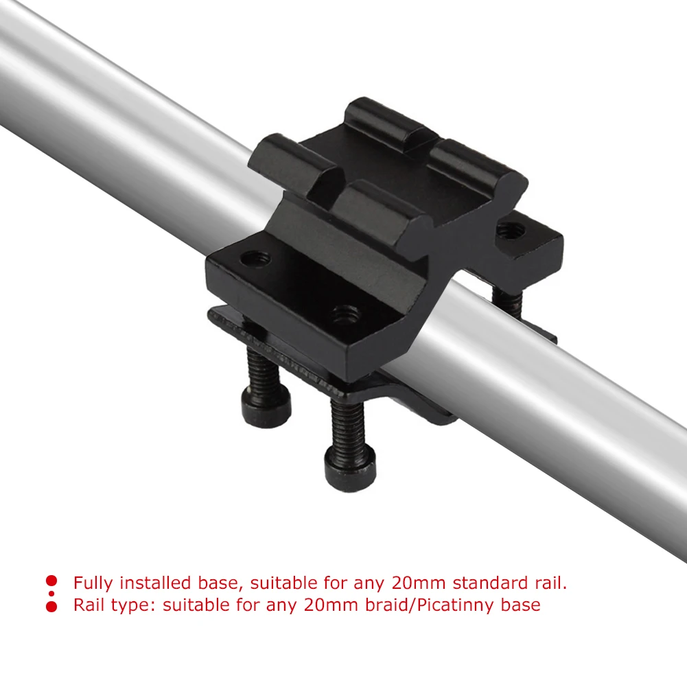 Adjustable Bipod Adapter Adjustable Bipod Adapter with 20mm Rail Barrel Tube Mount