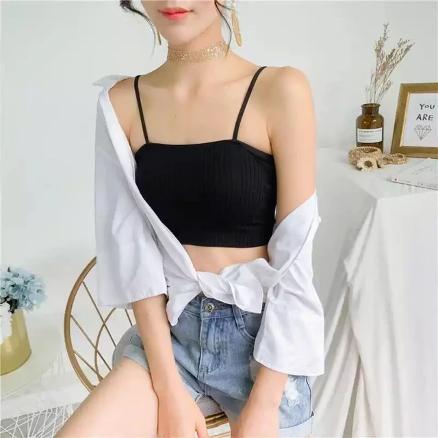 Camisole Women Sexy Streetwear Design Lace White Tank Tops Summer Underwear  Ulzzang Stylish Lingerie Sleeveless Crop Top Girlish - AliExpress