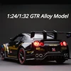 1/32 1/24 GTR R35 Racing Car Model Toy Alloy Diecast & Toy Vehicles Children Kids Toys Car with Sound and Light for Boys Gifts 1