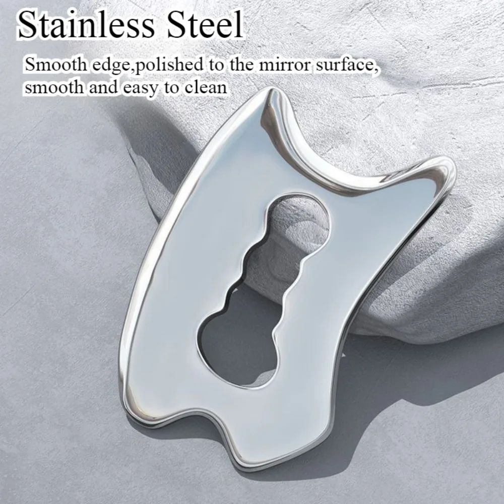 Stainless Steel Massage Scraper Tool Derma Edge Massage ToolsGua Sha Scraping Tool for Physical Therapy Muscle Scraper Tools