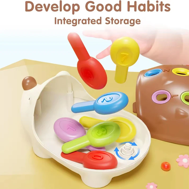 Educational Toys Montessori Fine Motor Toys For Toddlers 1-3 Hedgehog Learning Counting & Sorting Development Sensory Gifts