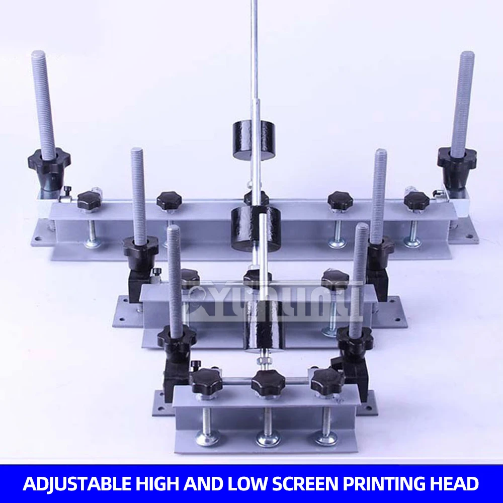 50cm Screen Printing Head Simple Screen Printing Machine Adjustable Height Screen Printing Head 3D Screen Printing Machine zonestar m4v6 3d printing head 4 in 1 out mix