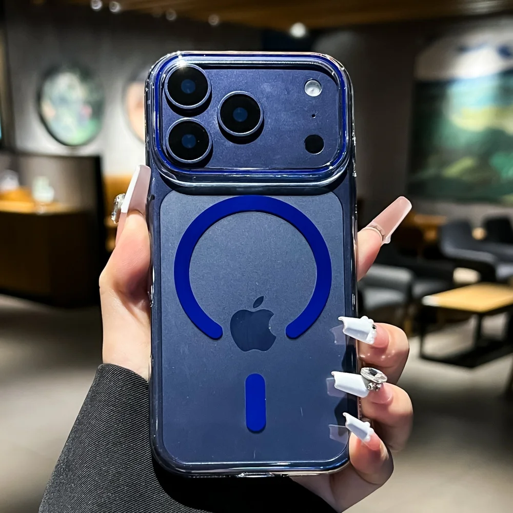 Luxury Transparent Magnetic Hard Case - Ultra Slim Clear Shockproof Back Cover