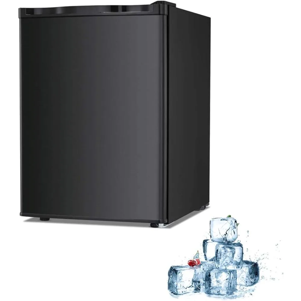 

Electactic Mini Freezer Countertop 2.1 Cu.ft Small Freezer Upright Black Compact Upright Freezer with Reversible Single Door