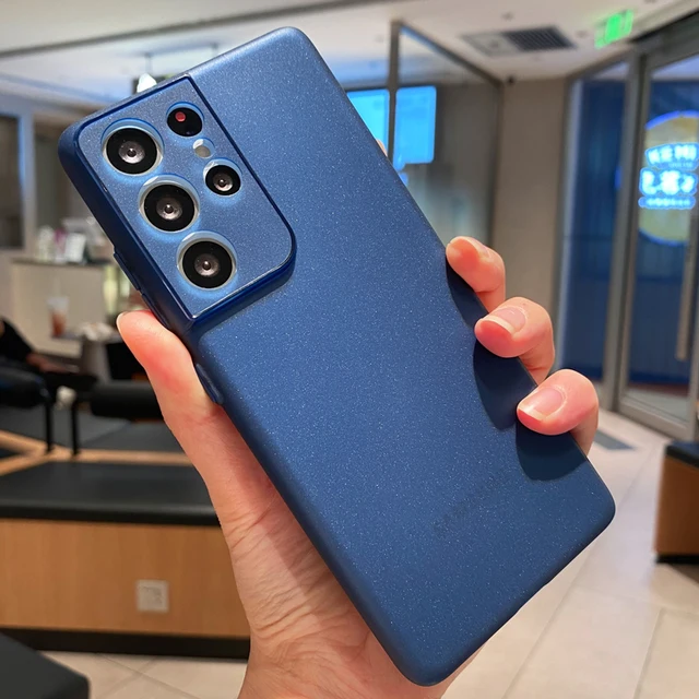 0.3mm Slim Soft TPU Phone Case For Samsung Galaxy S22 S21 Plus Note 20 Ultra Thin Matte Cover For Samsung Galaxy A52 A72 Case Blue