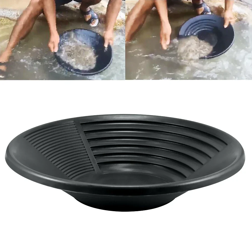 1PCS Plastic gold plate basin outdoor gold mining plate river exploration tool gold washing equipment