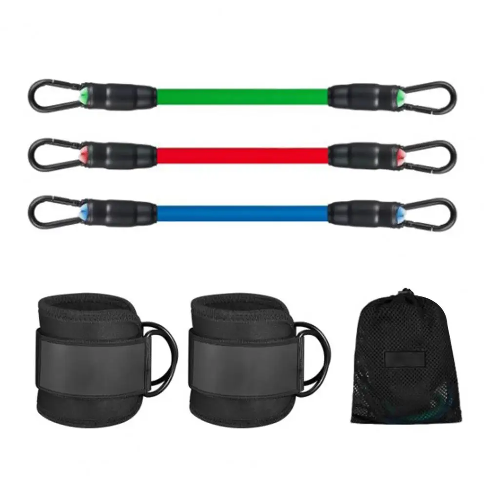 Fitness Equipment Compact Portable Ankle Resistance Band Set with Adjustable Fastener Tape Enhance Leg Strength Flexibility