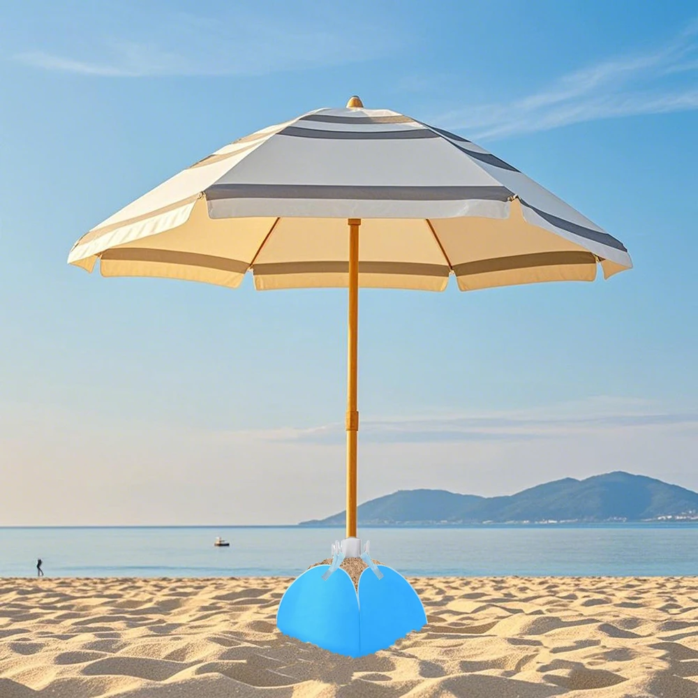 1pcs Beach Umbrella Sandbag Base Outdoor Sun Umbrella Courtyard Sun Umbrella Base Fixed Sandbag Anti Collapse Sandbag 3