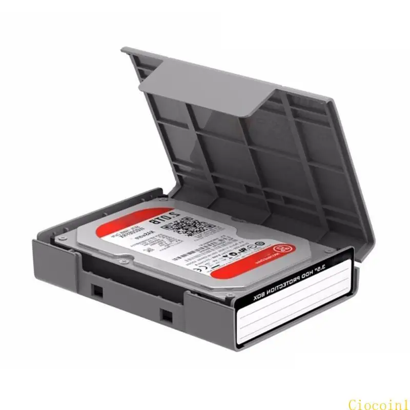 Shockproof Foam-Padded Hard Drive Carrying Case (3.5-Inch) - Multiple Color Options
