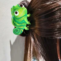 Cute Acetic Lizard Grab Clip Women Non-slip Hairpin Cartoon Animal Shark Clip Fashion Ponytail Clip Girl Daily Hair Accessories