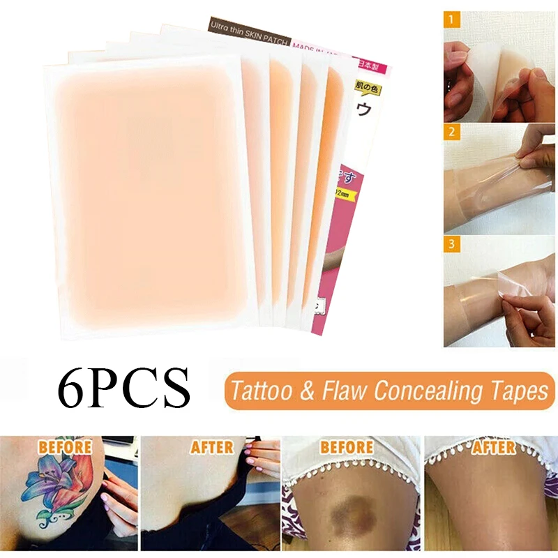 

Tattoo Skin Color Scar Acne Cover Up Sticker Flaw Birthmark Hide Concealer Waterproof Ultra-thin Invisible Tapes Women Beauty