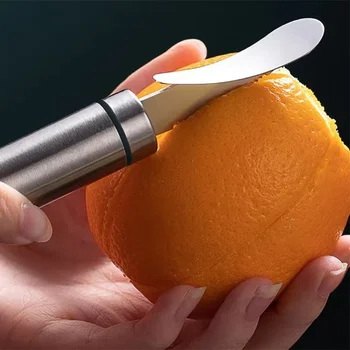1pc orange peeler, 304 stainless steel orange peeler, simple lemon peeler, vegetable and fruit tools, kitchen tools