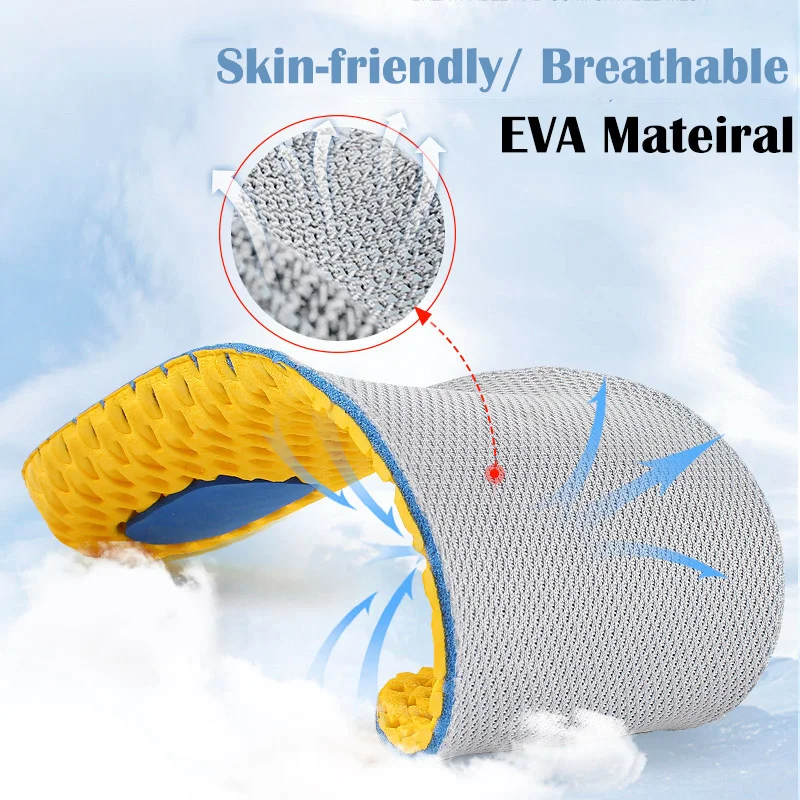 3D Honeycomb Insoles Orthopedic Memory Foam Sport Support Insert Feet Care Insoles Women Men Breathable Cushioned Running Insole orthopedic insoles shoe insoles