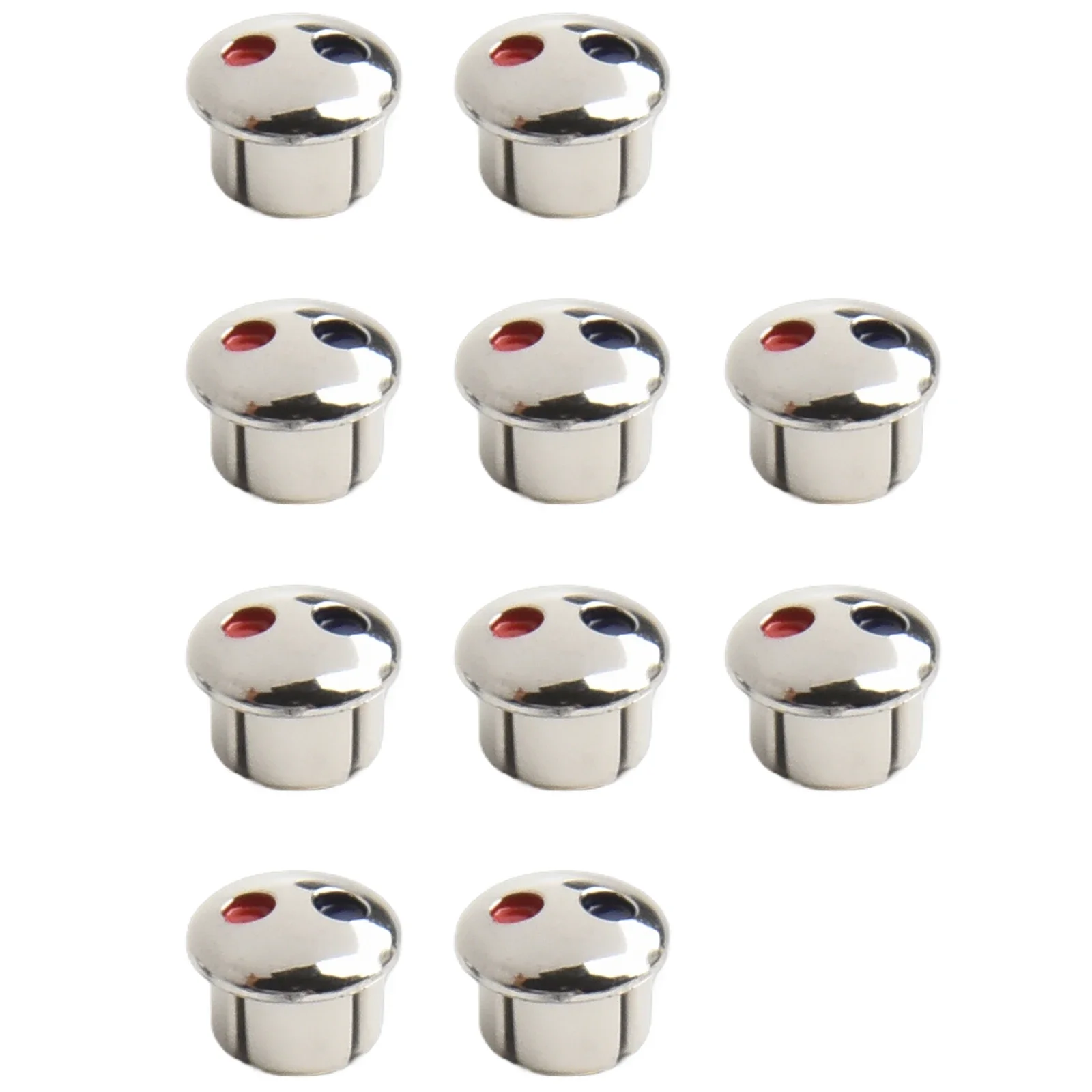 10PCS Faucet Hot And Cold Water Signs Plastic Faucet Handle Sign Red And Blue Label Decoration Cover Handle Accessories