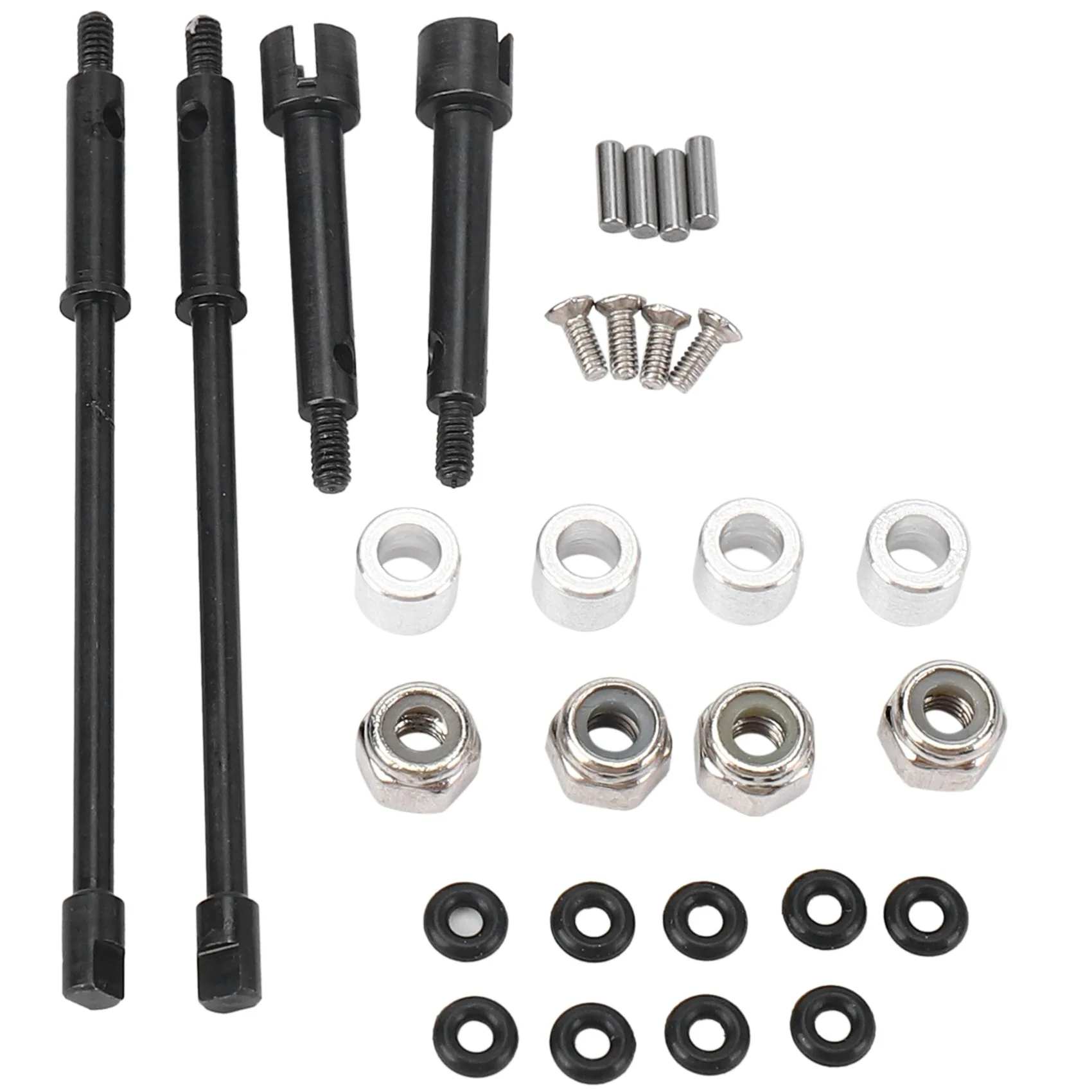 

4mm Widen Steel Drive Stub Axles CVD Joint Drive Shaft Upgrade Parts for 1/24 RC Crawler Axial SCX24 90081 Accessories