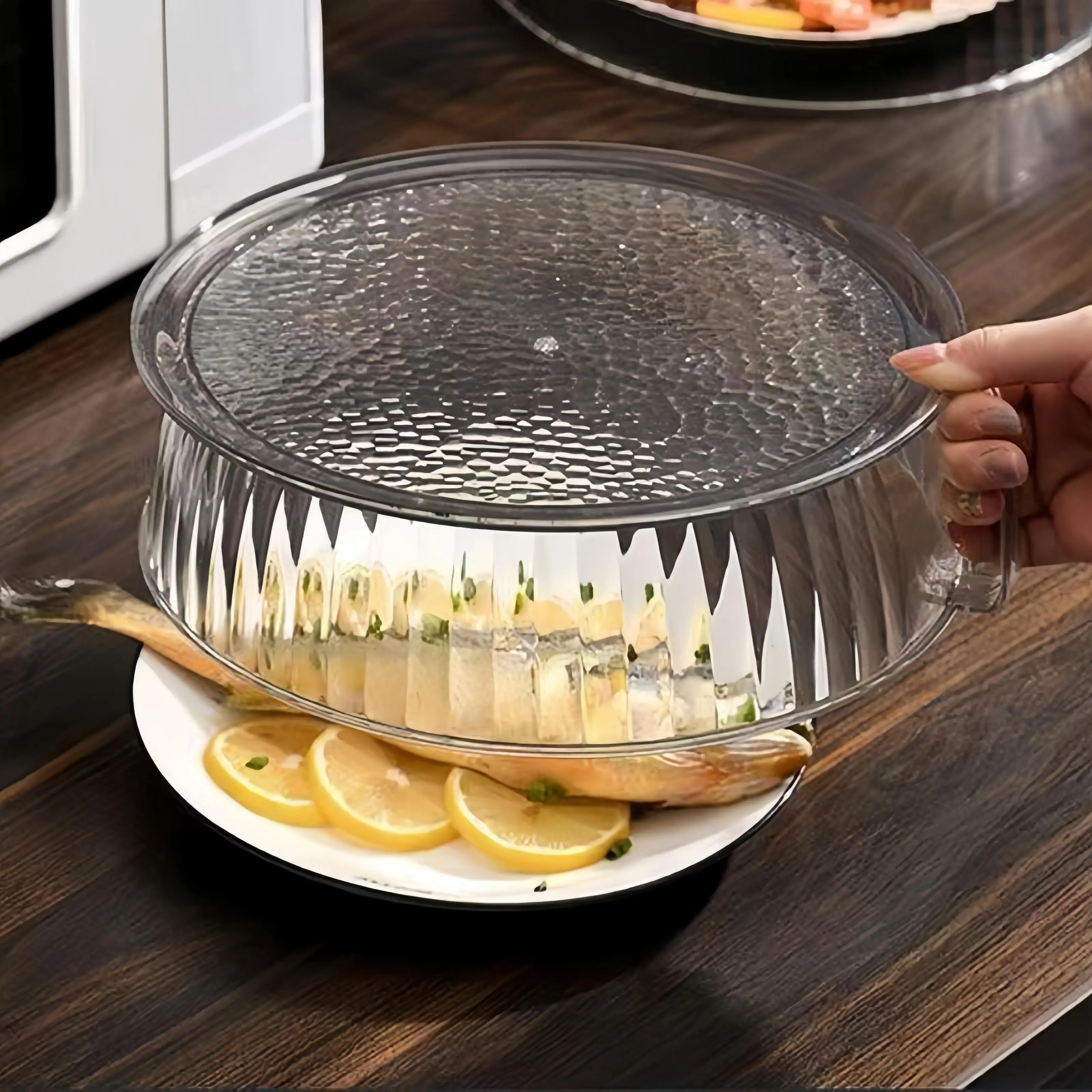 Food Covers Microwave-Safe Plastic Food Cover House Dish Cover Splash & Oil Proof Heat-Resistant Kitchen Tools