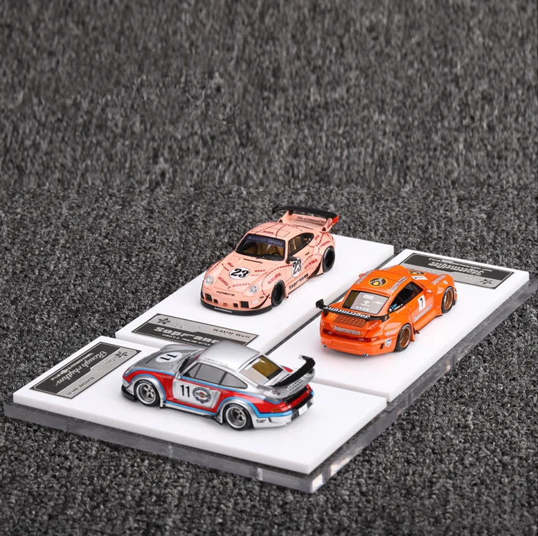 

FuelMe 1:64 911 RWB 993 Martini Pink Pig Limited Edition Resin Metal Static Car Model Toy Gift