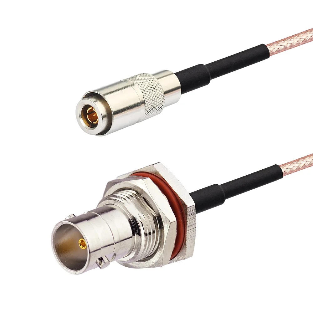 Superbat 75ohm 1.0/2.3 Straight Male to BNC Bulkhead Female O-ring RG179 8" for 6G HD SDI Video CCTV Security Camera Broadcast