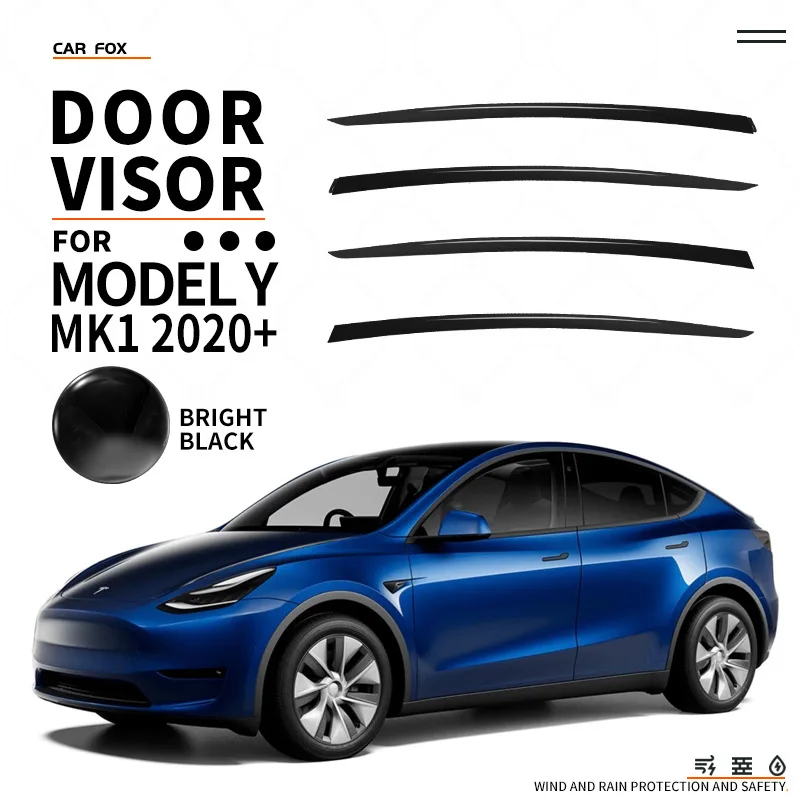 

For Tesla Model 3 Y Vent Deflector Ventshade Ventvisor Side Window Deflector Rain Guards Window Visors Rain Guard Car Accessory