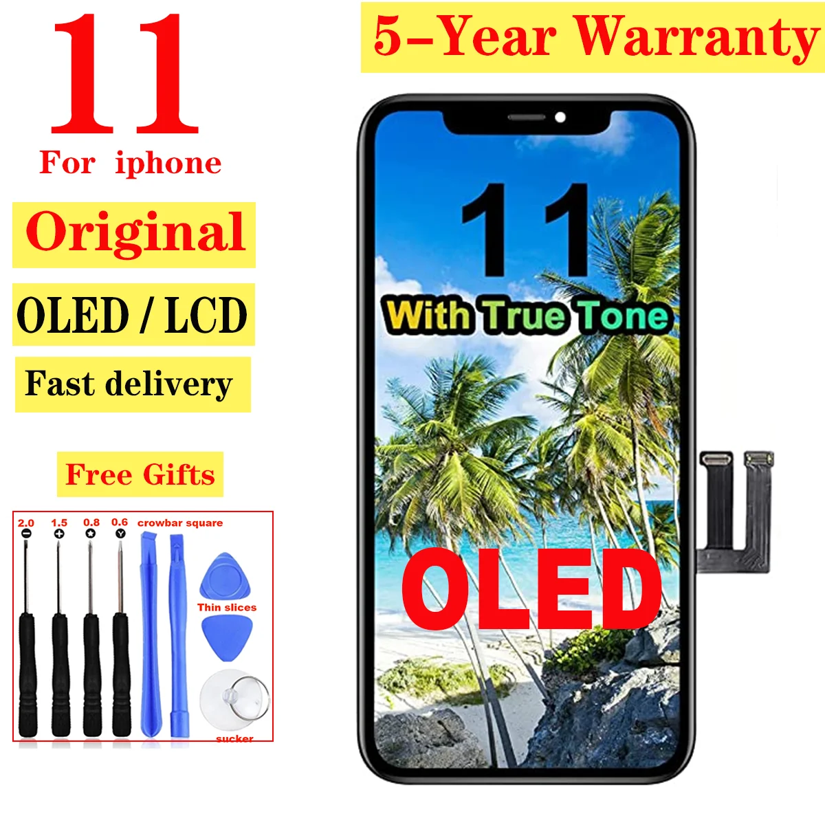 NEWOLEDScreenForiPhone11LCDDisplay3DTouchScreenDigitizer