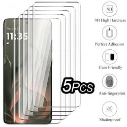 Premium 5 - Pack Tempered Glass Screen Protector Set with Case for Moto Edge 2025 (5PCS)