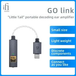 iFi GO link Portable USB Balanced DAC Headphone Amplifier Dongle Dynamic Range Enhancement Total Harmonic Distortion Decoder