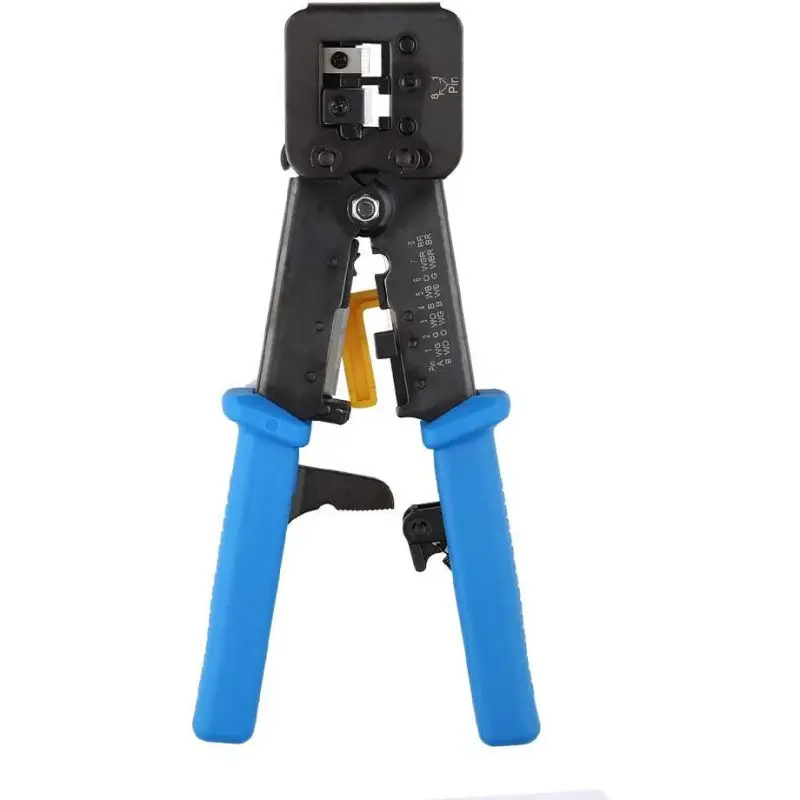 Linkwylan-passthrough Crimper Network Tool Stripper Cabo Pressionando Clamp Tongs Clip Multifunction Rj45 Rj12 Cat5 Cat6 8p8c - Imagem 2