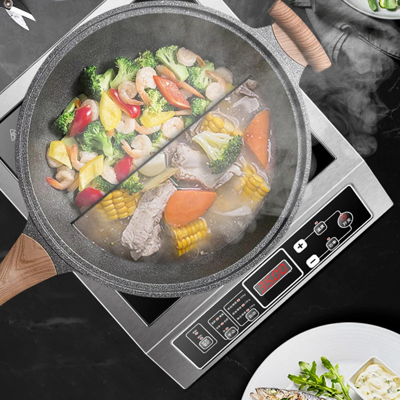 3500W high power intelligent induction cooktop waterproof adjustable temperature kitchen hotpot heater stovetop
