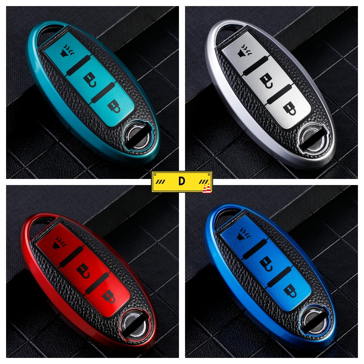 TPU Leather Car Key Case Cover for Nissan Leaf Micra Qashqai J11 J10 X Trail T32 Versa Note Patrol Key Fob Cover Accessories