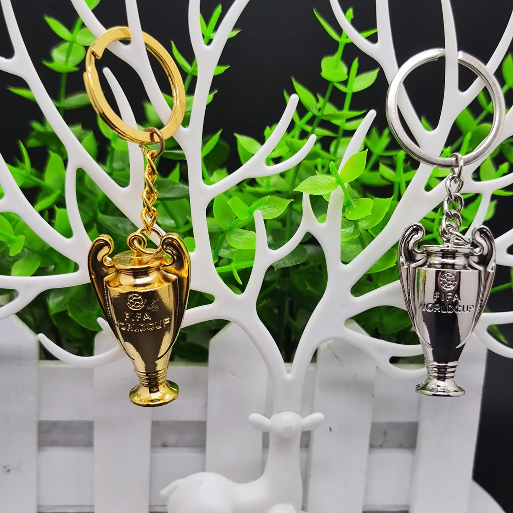 Metal Keychain Simulation Trophy Keychain Champions League Cup