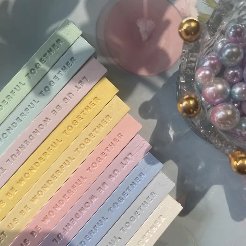 Matte Lacquer Wax Strip Macaron Square Mixed Color Handmade DIY