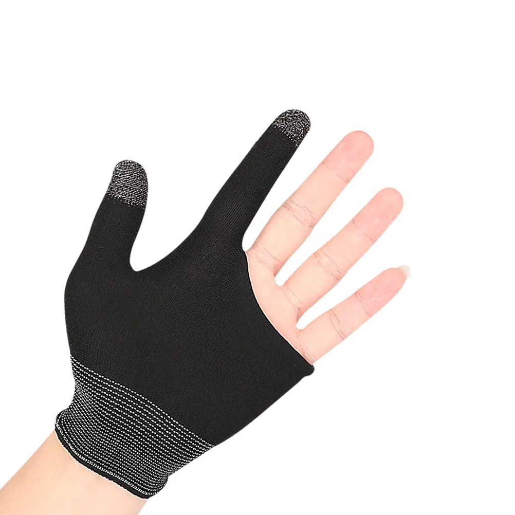 2 Pairs Of Two Finger Anti Fouling Glove For Tablet Phone Drawing Write Gloves For Pro Air Mini Anti