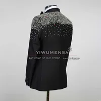 Fashion Men Suit Black Single Breasted Blazer Formal Groom Wedding Tuxedo Tailore Made 2 Pieces Business Prom Party Clothes 2023 2