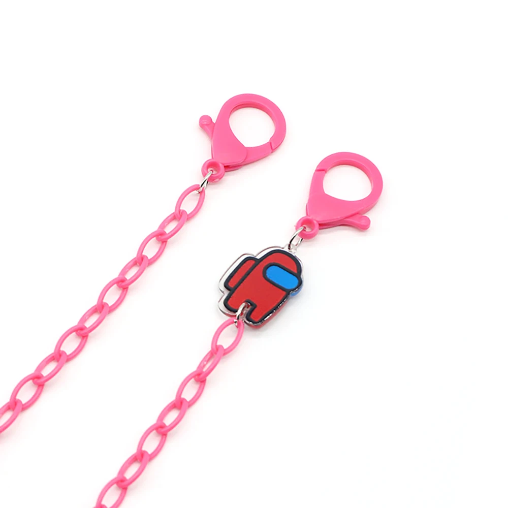 Face Mask Chain For Children Acrylic Fashion Sunglasses Lanyard Cartoon Spaceman Strap Trendy Eyeglass Holder Strap Hang on Neck