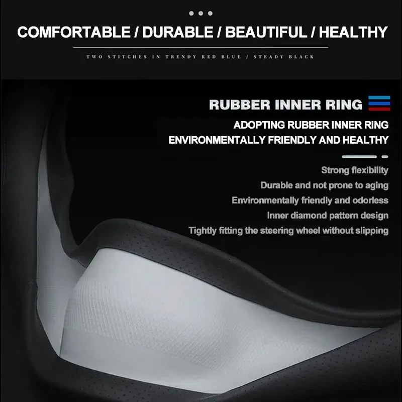 SAHODIYI Lenkradbezug Für BYD Sealion 7 - Leder Lenkradhülle 2024-2026