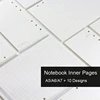 A5 A6A7 45 Sheets Loose Leaf Notebook Refill Spiral Binder Inner Page Weekly Monthly To Do Line Dot Grid Inside Paper Stationery 2