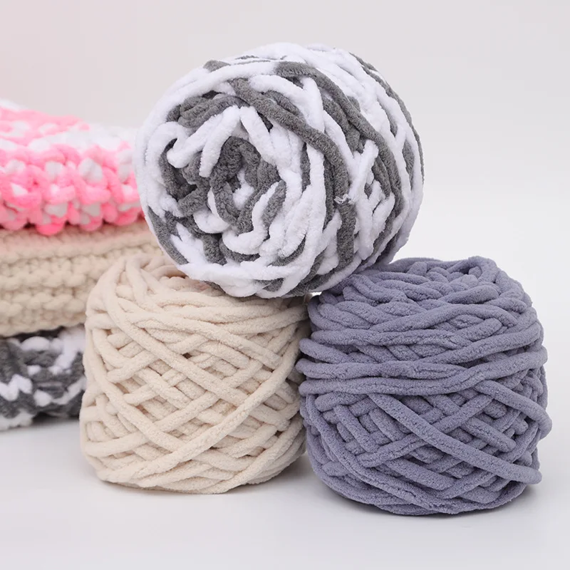 100g 1Pc  Velvet hand Knitting Yarn Polyester Crochet Yarn knit Scarf slipper Hat line Cushion Doll Slippers threads 50m1968in 5