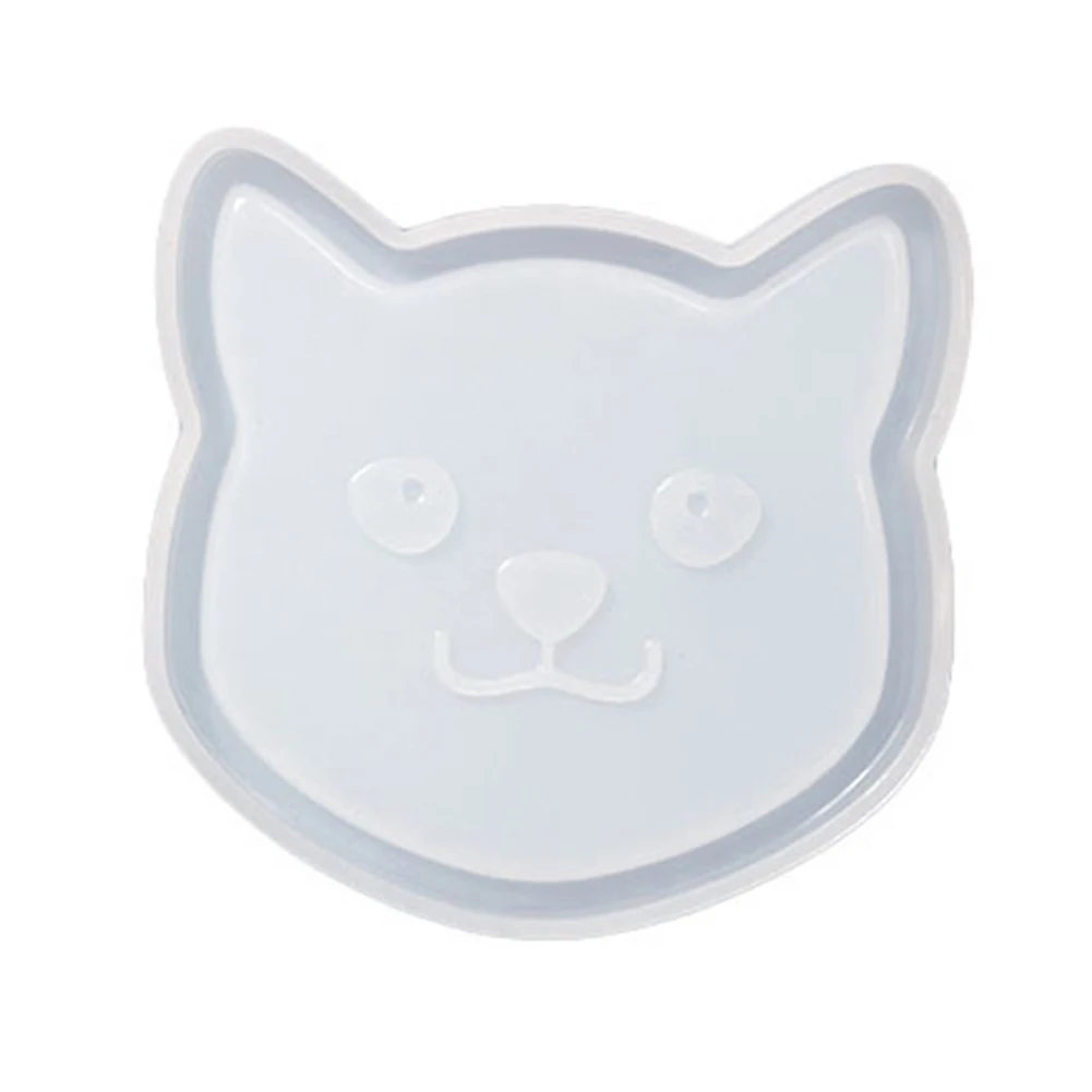 

Useful Things For Kitchen Cat Coaster Silicone Mould Epoxy Resin Casting DIY Making Craft For Decoration
