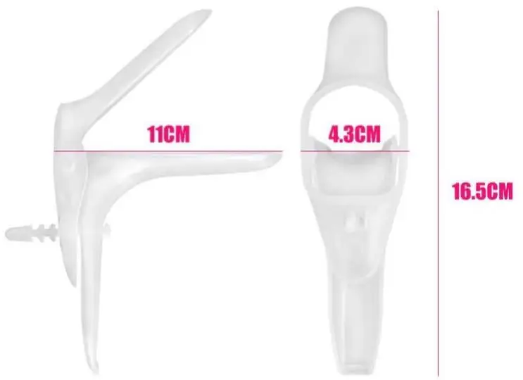 4pieces of the disposable use asepsis dilator voyeuristic speculum cervical examination of department of gynaecology