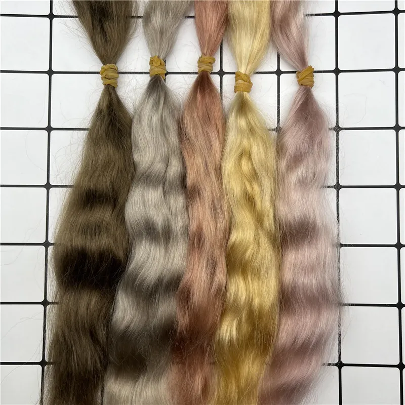 Super Quality 10 grams / bag Doll Bebe Reborn Mohair Golden Brown Color Mohair For DIY Rebirth Doll /BJD doll hair wig Accessory reborn doll kits baby doll doe suede body for 18 20 22 24 29 doll accessories cloth body part for silicone bebe reborn