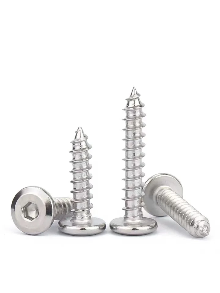 1100Pc304StainlessSteelChamferedHexagonalTappingScrewsLarge