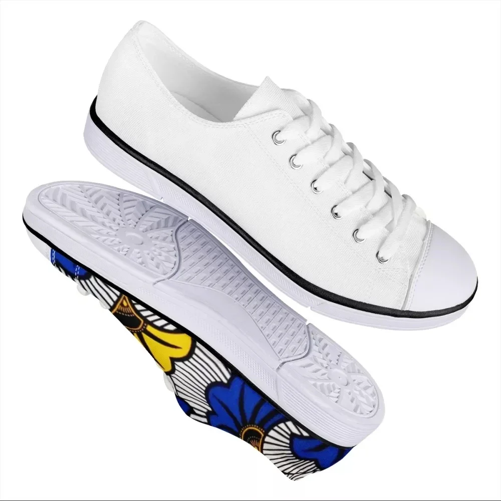 New Outdoor Fashion Casual Canvas Non-slip Wear-resistant Breathable Sneaker Afro Bogolan Tribe Prints Flats
