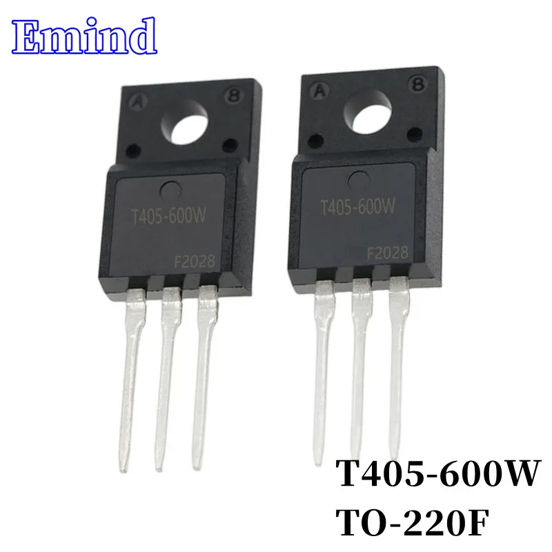 

10Pcs T405-600W Thyristor TO-220F Plastic Package 4A/600V DIP Triac Large Chip