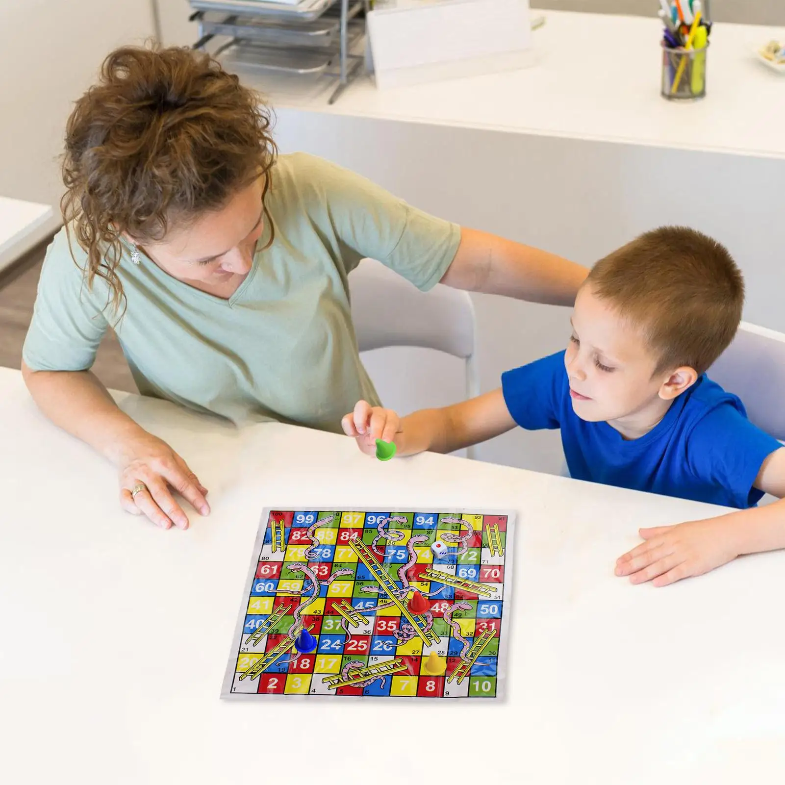 Snake Game Folding Travel Board Game Portable Chess Compact Design For Family Kids Parties Travel Activities