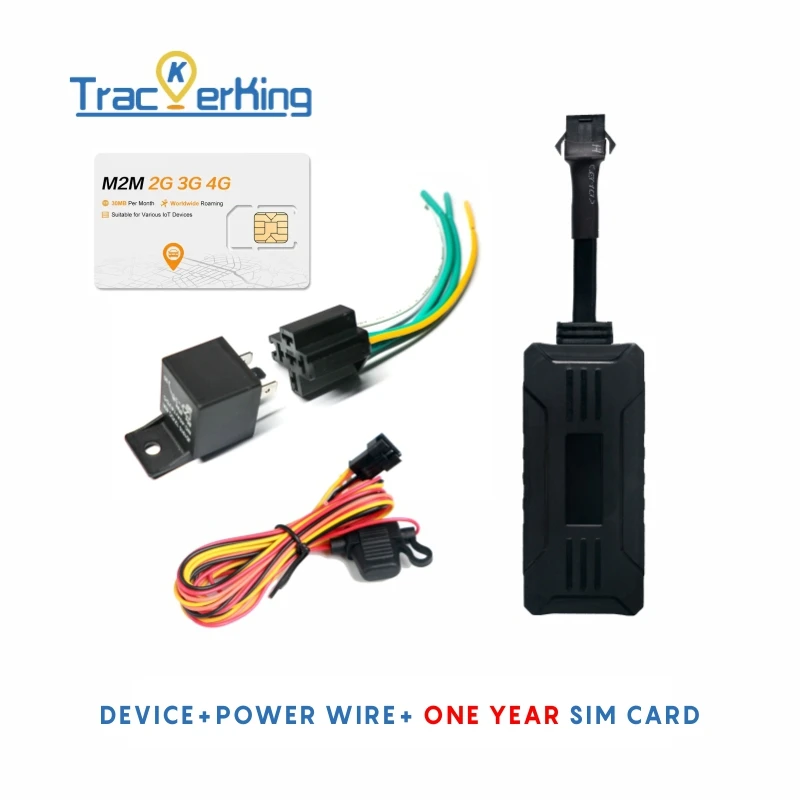 TrackerKing G109 2G Mini GPS Tracker Stop Start Acc Alarm Free Tracking APP Tracking Device Cut Oil Motorcyle