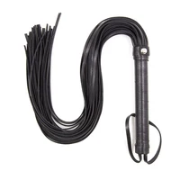 1PC 40CM Genuine Leather Tassel Horse Whip With Handle Flogger Equestrian Whips Teaching Training Riding Whips 2