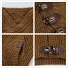 Cardigan Para Hombre Solid Sweater Man Coat 2024 Vintage Oblique Horns Button Designer Knitted Ugly Sweaters Mens Luxo Masculino 5