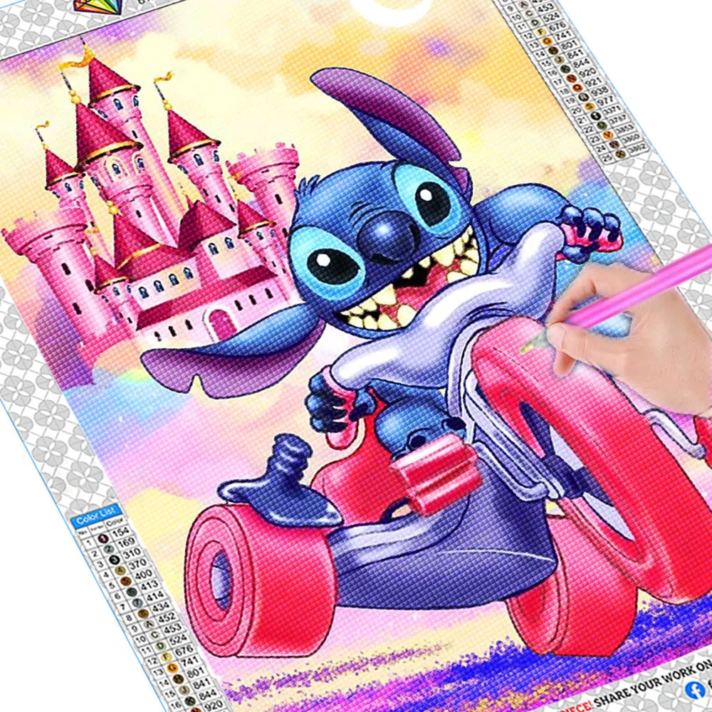 5D Diamond Painting Stitch Disney Diamond Art Full Drill Cross