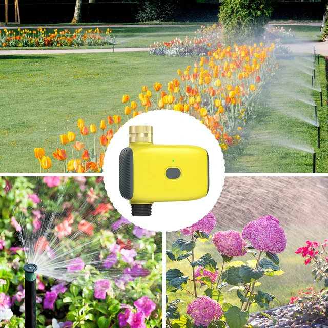 Tuya Smart Sprinkler Timer Bluetooth Drip Irrigation System with Brass Inlet Compatible with Alexa Google Home 5